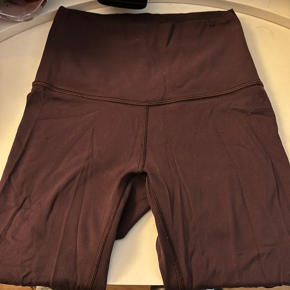 Dark purple (plum) align lulu lemons length 21’